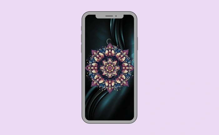 Wallpaper preview on smartphone