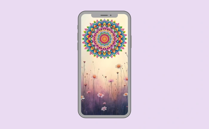 Wallpaper preview on smartphone