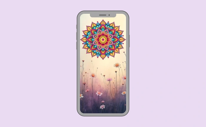Wallpaper preview on smartphone