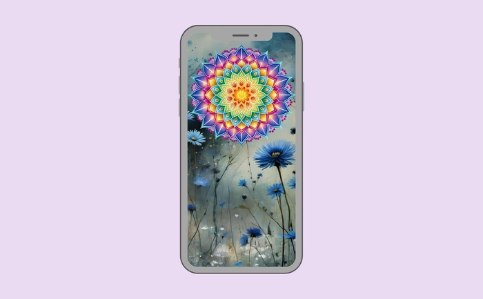 Wallpaper preview on smartphone