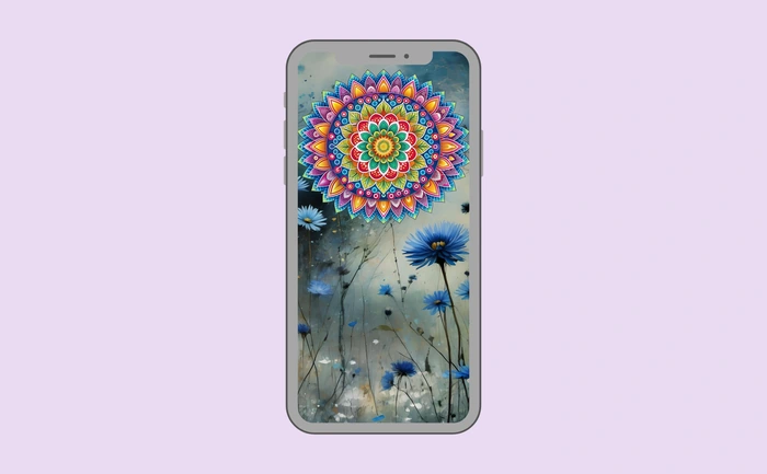 Wallpaper preview on smartphone
