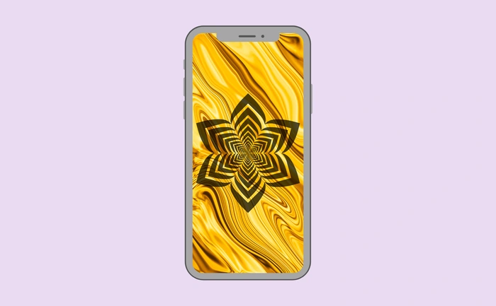 Wallpaper preview on smartphone