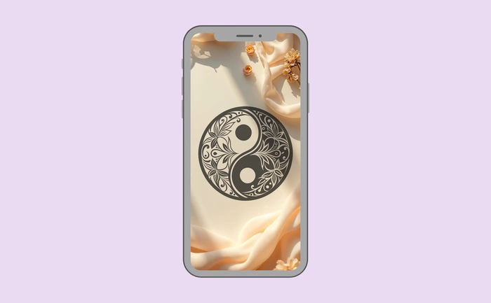 Wallpaper preview on smartphone