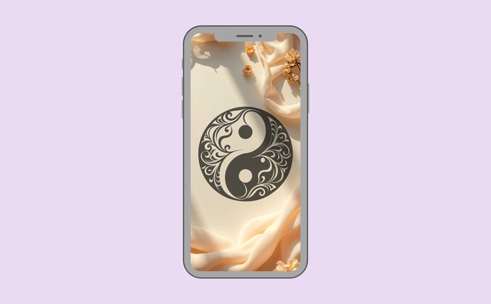 Wallpaper preview on smartphone