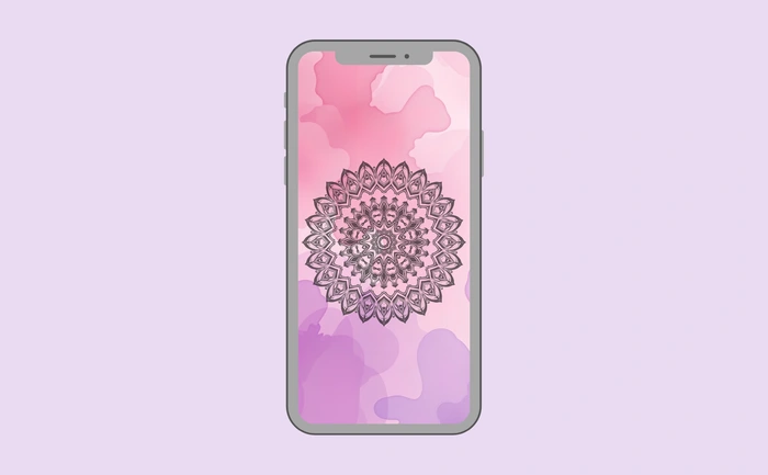 Wallpaper preview on smartphone