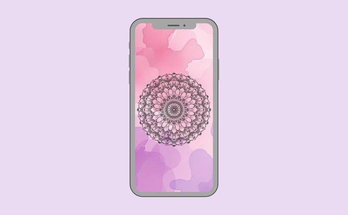 Wallpaper preview on smartphone