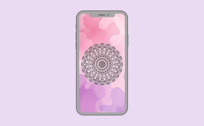 Wallpaper preview on smartphone