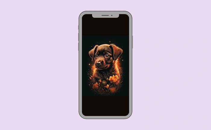 Wallpaper preview on smartphone