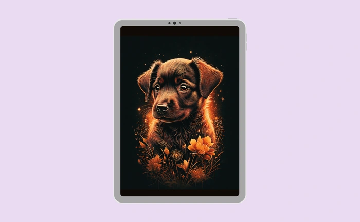 Wallpaper preview on tablet