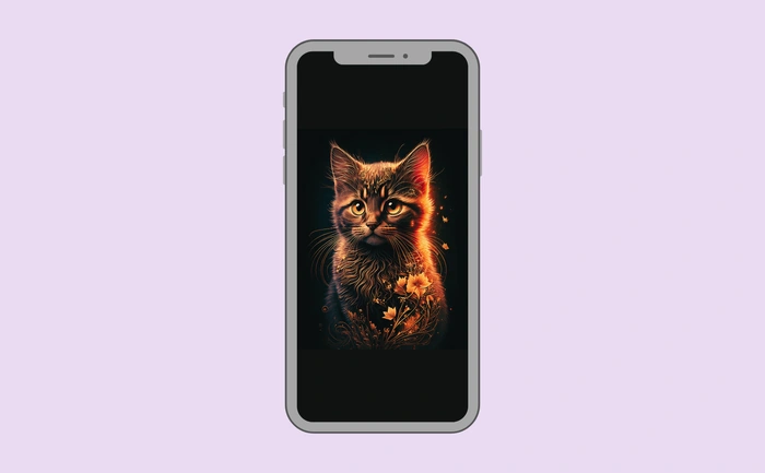 Wallpaper preview on smartphone