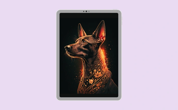 Wallpaper preview on tablet