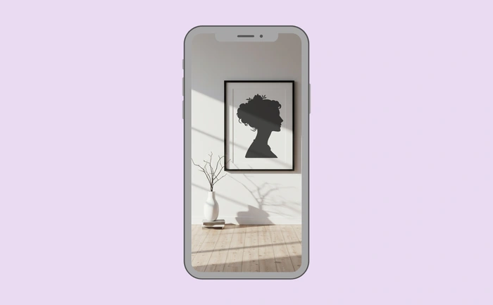 Wallpaper preview on smartphone