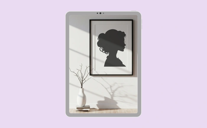 Wallpaper preview on tablet