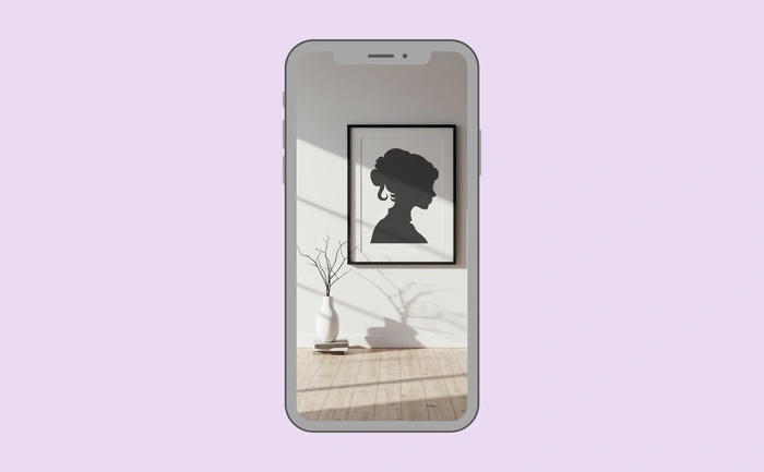 Wallpaper preview on smartphone