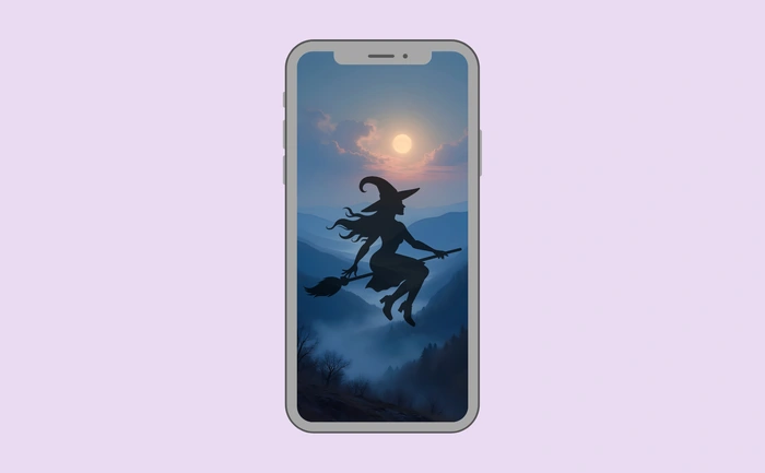Wallpaper preview on smartphone