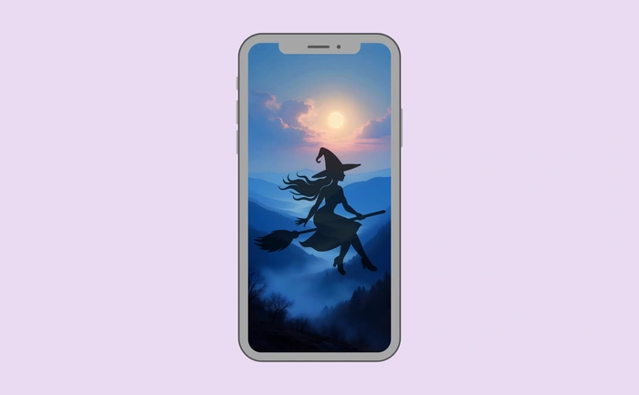 Wallpaper preview on smartphone