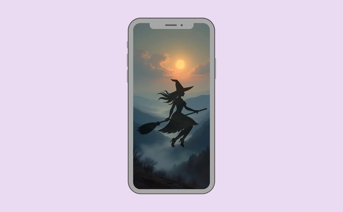 Wallpaper preview on smartphone