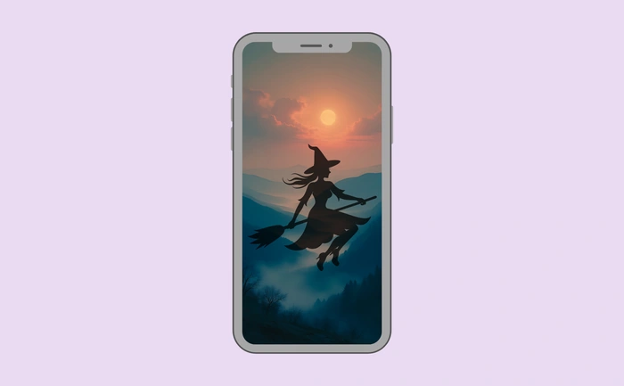 Wallpaper preview on smartphone