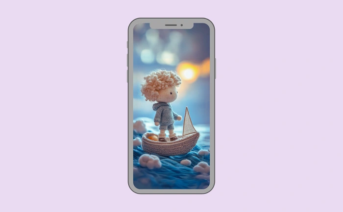 Wallpaper preview on smartphone