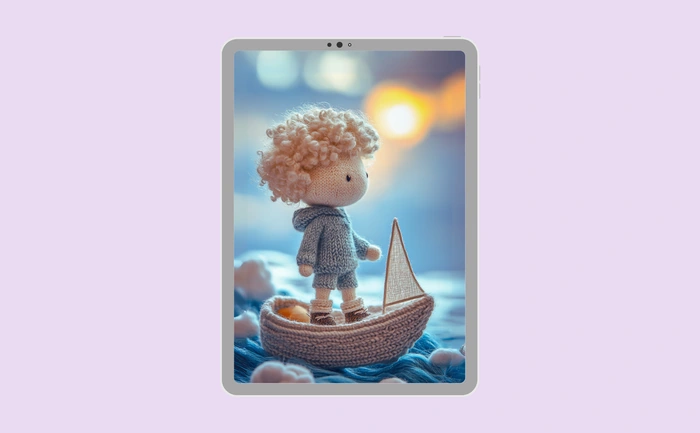 Wallpaper preview on tablet
