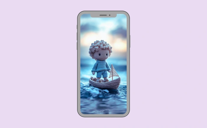 Wallpaper preview on smartphone