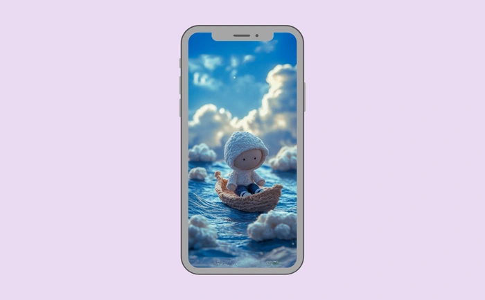 Wallpaper preview on smartphone