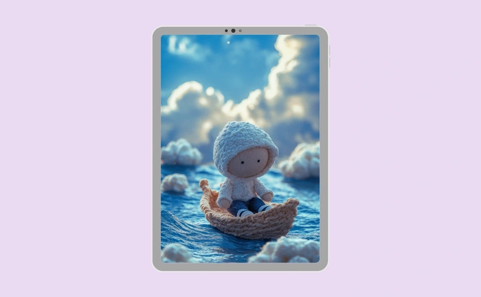 Wallpaper preview on tablet