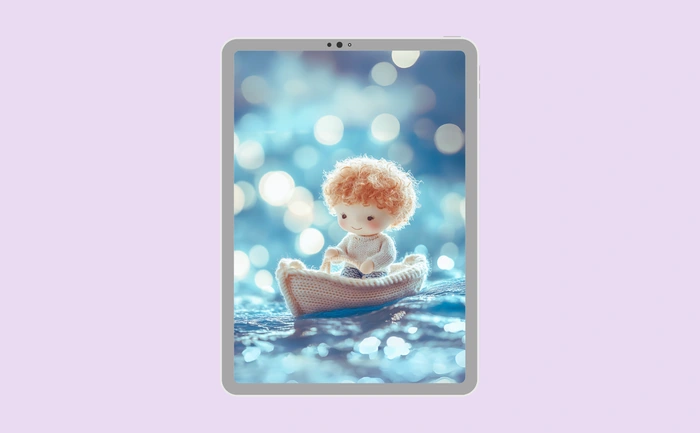 Wallpaper preview on tablet