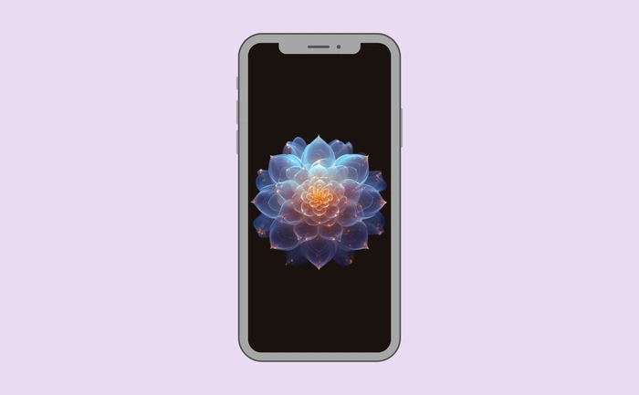Wallpaper preview on smartphone