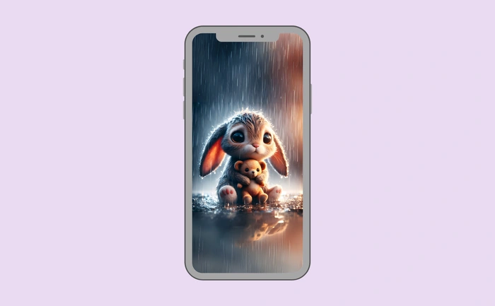 Wallpaper preview on smartphone
