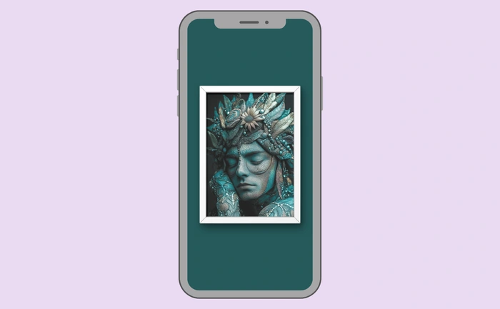 Wallpaper preview on smartphone
