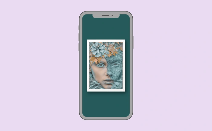 Wallpaper preview on smartphone