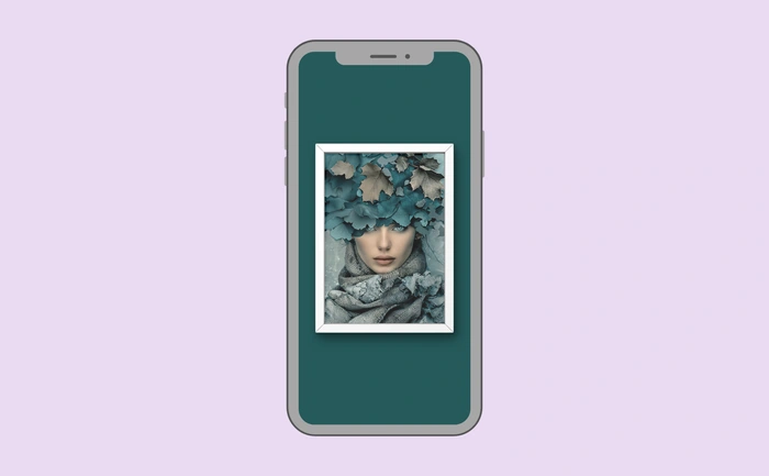 Wallpaper preview on smartphone