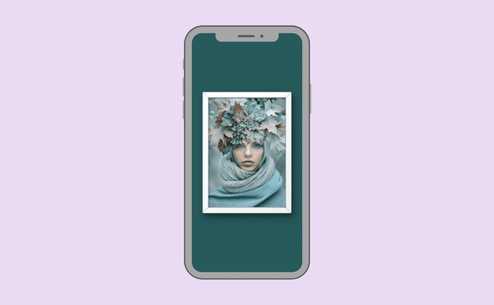 Wallpaper preview on smartphone