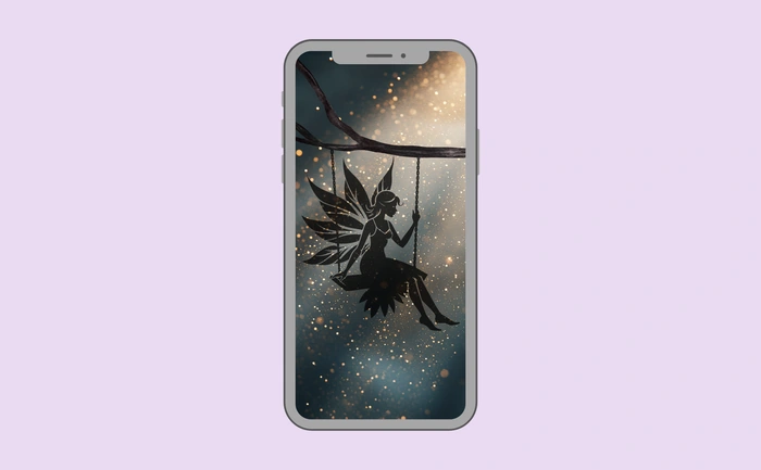 Wallpaper preview on smartphone
