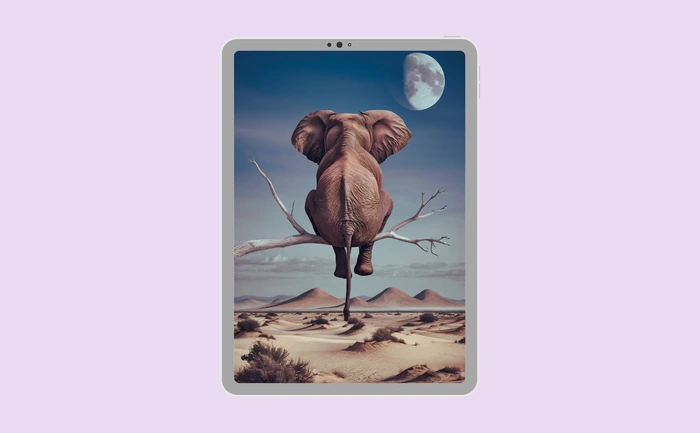 Wallpaper preview on tablet