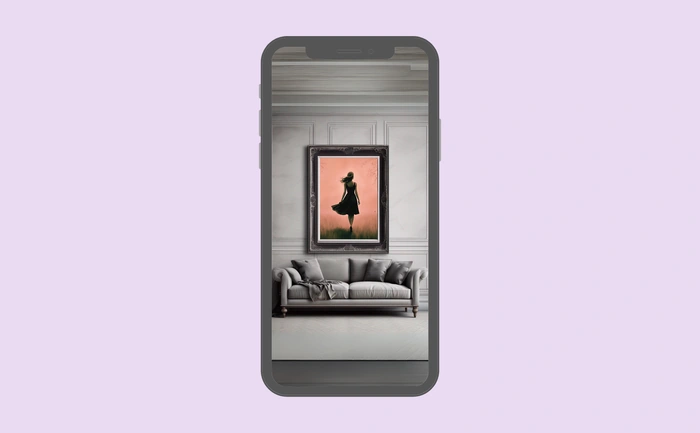 Wallpaper preview on smartphone