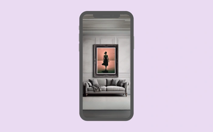 Wallpaper preview on smartphone