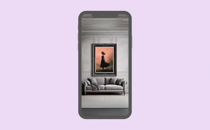 Wallpaper preview on smartphone