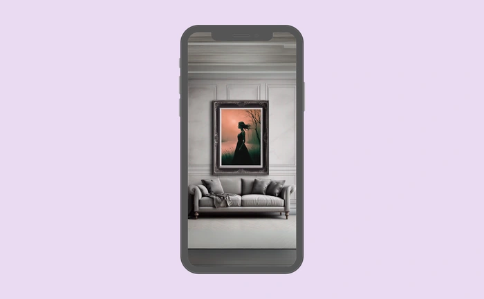 Wallpaper preview on smartphone