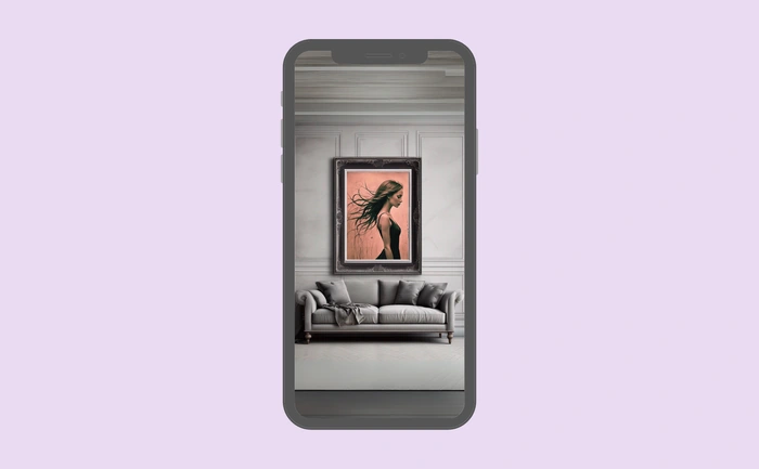 Wallpaper preview on smartphone