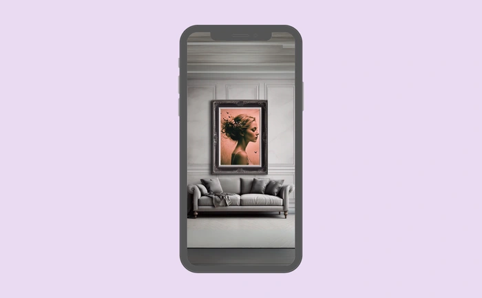 Wallpaper preview on smartphone
