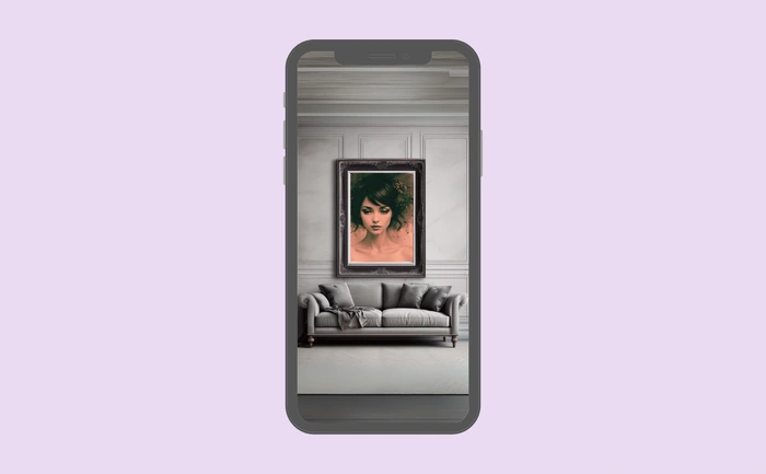 Wallpaper preview on smartphone