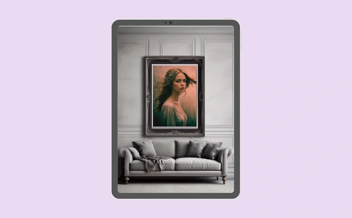 Wallpaper preview on tablet