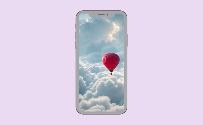 Wallpaper preview on smartphone