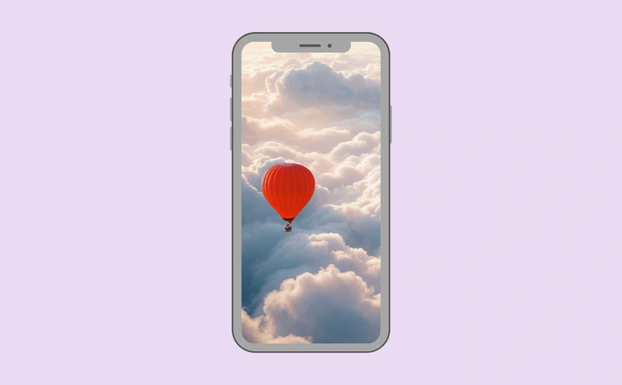 Wallpaper preview on smartphone