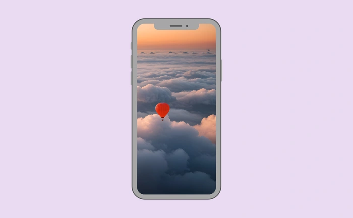 Wallpaper preview on smartphone
