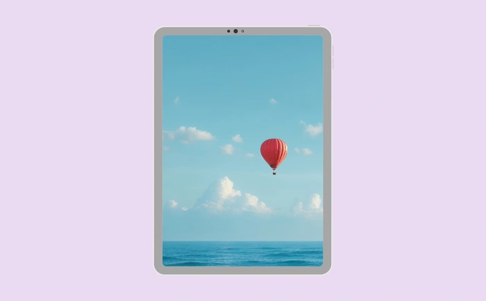 Wallpaper preview on tablet