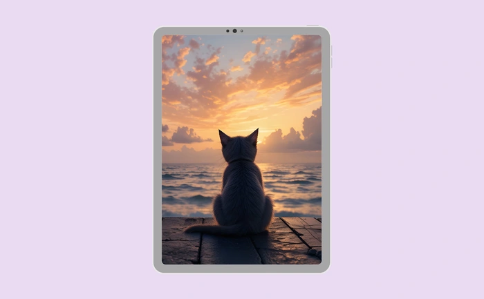 Wallpaper preview on tablet