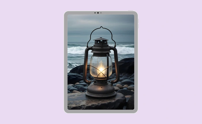 Wallpaper preview on tablet